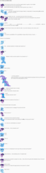 Size: 850x3195 | Tagged: safe, artist:dziadek1990, trixie, twilight sparkle, g4, antagonist, backstory, conversation, dialogue, dungeons and dragons, emote story, emote story:ponies and d&d, evil, evil grin, great and powerful, grin, implied opalescence, implied rarity, implied starlight glimmer, pen and paper rpg, phone, reading, rpg, slice of life, smiling, tabletop game, text