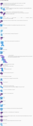 Size: 850x3195 | Tagged: safe, artist:dziadek1990, trixie, twilight sparkle, g4, antagonist, backstory, conversation, dialogue, dungeons and dragons, emote story, emote story:ponies and d&d, evil, evil smile, great and powerful, grin, implied opalescence, implied rarity, implied starlight glimmer, pen and paper rpg, phone, reading, rpg, slice of life, smiling, tabletop game, text