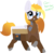 Size: 861x838 | Tagged: safe, artist:nootaz, oc, oc only, oc:looty, object pony, original species, pony, dialogue, female, loot box, mare, open mouth, ponified, raised hoof, simple background, smiling, solo, transparent background