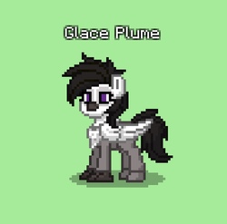 Size: 1036x1025 | Tagged: safe, oc, oc only, oc:glace plume, classical hippogriff, hippogriff, pony, pony town, simple background, solo