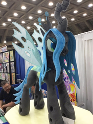 Size: 1536x2048 | Tagged: safe, artist:equestriaplush, queen chrysalis, changeling, changeling queen, bronycon, g4, andy price, female, irl, photo, plushie, solo, tony fleecs