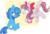 Size: 1280x859 | Tagged: safe, artist:silly pony doodles, angel wings, spring rain, pegasus, pony, unicorn, g4, crack shipping, female, lesbian, mare, shipping, simple background, springwings, transparent background