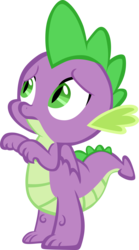 Size: 1874x3379 | Tagged: safe, artist:memnoch, spike, dragon, g4, male, simple background, solo, transparent background, vector, winged spike, wings