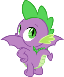 Size: 3255x3895 | Tagged: safe, artist:memnoch, spike, dragon, g4, sweet and smoky, high res, male, simple background, solo, transparent background, vector, winged spike, wings
