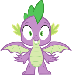 Size: 3842x4050 | Tagged: safe, artist:memnoch, spike, dragon, g4, molt down, male, simple background, solo, transparent background, vector, winged spike, wings