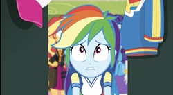 Size: 1478x810 | Tagged: safe, screencap, rainbow dash, rarity, sunset shimmer, equestria girls, g4, my little pony equestria girls: choose your own ending, sock it to me, female, lockers