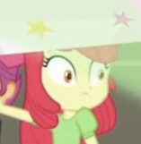Size: 157x161 | Tagged: safe, screencap, apple bloom, equestria girls, equestria girls series, g4, sock it to me, sock it to me: bulk biceps, spoiler:choose your own ending (season 2), spoiler:eqg series (season 2), cropped, faic, female, foot odor, smelly, solo
