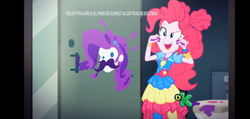 Size: 540x256 | Tagged: safe, screencap, pinkie pie, rarity, equestria girls, equestria girls specials, g4, my little pony equestria girls: better together, my little pony equestria girls: sunset's backstage pass