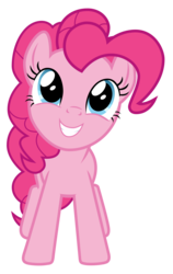 Size: 1436x2278 | Tagged: safe, artist:sonofaskywalker, pinkie pie, earth pony, pony, g4, the last laugh, cute, diapinkes, female, looking up at you, simple background, smiling, solo, transparent background, vector