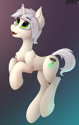 Size: 1913x3000 | Tagged: safe, artist:capseys, oc, oc only, pony, unicorn, concave belly, simple background
