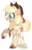 Size: 930x1436 | Tagged: safe, artist:vintage-owll, applejack, earth pony, pony, g4, alternate design, female, hat, simple background, solo, transparent background