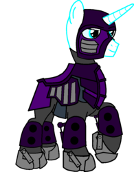 Size: 790x1012 | Tagged: safe, artist:09mawes, artist:shadyhorseman, shining armor, pony, unicorn, g4, andrew francis, bald, bionicle, crossover, jaller, lego, male, no tail, simple background, stallion, transparent background, voice actor joke