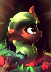 Size: 4961x7016 | Tagged: safe, artist:freeedon, cinder glow, summer flare, kirin, pony, g4, absurd resolution, cinderbetes, clothes, cute, female, floppy ears, flower, solo