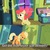 Size: 710x710 | Tagged: safe, edit, edited screencap, screencap, apple bloom, applejack, earth pony, pony, g4, my little pony: friendship is magic, the cutie pox, bed, cutie pox, door, female, filly, funny, loop-de-hoop, mare, meme, night, shadow, spinning plates, tap dancing, three cutie marks, worried