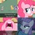 Size: 710x710 | Tagged: safe, edit, edited screencap, editor:minezombie27, screencap, applejack, maud pie, pinkie pie, twilight sparkle, zecora, pony, unicorn, g4, student counsel, the cutie pox, awkward moment, caption, female, image macro, lidded eyes, mare, nervous smile, sweating bullets, text, unicorn twilight