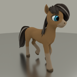 Size: 2000x2000 | Tagged: safe, artist:gammahoof, oc, oc only, oc:cinnamon spice, earth pony, pony, 3d, blender, blender cycles, female, high res, solo