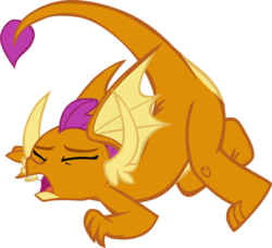 Size: 11739x10723 | Tagged: safe, alternate version, artist:memnoch, smolder, dragon, g4, absurd resolution, dragoness, eyes closed, face down ass up, female, invisible stallion, open mouth, raised tail, simple background, solo, tail, transparent background, vector, wings