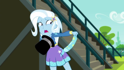 Size: 1280x720 | Tagged: safe, screencap, trixie, equestria girls, g4, my little pony equestria girls: choose your own ending, sock it to me, sock it to me: trixie, clothes, cute, diatrixes, hat, socks, solo, top hat