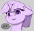 Size: 1200x1079 | Tagged: safe, artist:captainpudgemuffin, edit, twilight sparkle, pony, unicorn, g4, alternate hairstyle, bust, cheek fluff, cropped, cute, dialogue, female, floppy ears, gray background, grin, looking at you, mare, partial color, ponytail, reaction image, simple background, smiling, solo, speech bubble, twiabetes, unicorn twilight