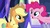 Size: 1920x1080 | Tagged: safe, screencap, applejack, pinkie pie, pony, g4, the last laugh, hat, twilight's castle