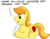 Size: 1080x840 | Tagged: safe, artist:hoofclid, braeburn, earth pony, pony, g4, male, missing accessory, offscreen character, solo, stallion