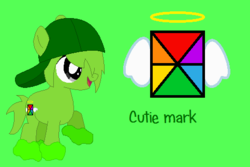 Size: 483x323 | Tagged: safe, artist:selenaede, artist:worldofcaitlyn, earth pony, pony, base used, booger, cutie mark, lego, mixels, ponified, simple background, solo
