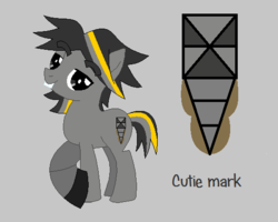 Size: 524x420 | Tagged: safe, artist:selenaede, artist:worldofcaitlyn, earth pony, pony, base used, cutie mark, krader, lego, mixels, ponified, simple background, solo