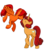 Size: 2550x2882 | Tagged: safe, artist:artartzy, oc, oc:goldenfox, oc:keyframe, pony, boop, female, flying, goldenkey, high res, male, straight