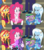 Size: 1914x2160 | Tagged: safe, artist:daarkenn, artist:phucknuckl, artist:sketchmcreations, edit, edited screencap, hundreds of users filter this tag, screencap, golden hazel, marco dafoy, pinkie pie, spike, spike the regular dog, starlight glimmer, sunset shimmer, track starr, trixie, dog, equestria girls, g4, my little pony equestria girls: choose your own ending, sock it to me, sock it to me: trixie, angry, bleachers, boots, clothes, comic, crossed arms, crossed legs, female, flirting, hoodie, it was at this moment that he knew he fucked up, jealous, kneesocks, love triangle, lucky bastard, male, screencap comic, ship:sparlight, shipping, shoes, smug, socks, spike gets all the equestria girls, spixie, straight, vector