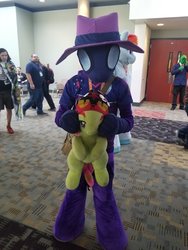 Size: 1536x2048 | Tagged: safe, photographer:weedhorselmao, mare do well, tree hugger, human, bronycon, g4, 4chan cup, best pony, clothes, cosplay, costume, irl, irl human, photo