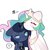 Size: 1024x1024 | Tagged: safe, artist:puzi, princess celestia, princess luna, alicorn, pony, g4, blushing, crown, cute, duo, eyes closed, female, jewelry, mare, peytral, regalia, siblings, simple background, sisters, smiling, speech bubble, tiara, white background