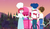 Size: 1263x720 | Tagged: safe, screencap, curly winds, puffed pastry, some blue guy, wiz kid, equestria girls, equestria girls specials, g4, my little pony equestria girls: better together, my little pony equestria girls: sunset's backstage pass, clothes, discovery family logo, female, gay, holding hands, male, pants, puffed pastry's churro stand, ship:wizwinds, shipping
