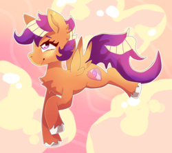Size: 2026x1800 | Tagged: safe, artist:starmischief, scootaloo, pegasus, pony, g4, chest fluff, female, scootaloo can fly, solo, unshorn fetlocks