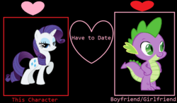 Size: 1024x600 | Tagged: safe, artist:bjtstudios, rarity, spike, g4, female, male, meme, ship:sparity, shipping, straight
