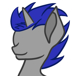 Size: 500x500 | Tagged: safe, artist:ruchiyoto, derpibooru exclusive, edit, vector edit, oc, oc only, oc:enigan, pony, unicorn, male, simple background, smiling, solo, stallion, vector, wip