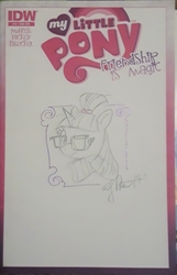 Size: 1512x2349 | Tagged: safe, artist:andy price, moondancer, pony, unicorn, bronycon, bronycon 2019, g4, comic, comic cover, female, glasses, sketch, solo, traditional art