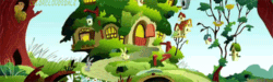Size: 500x150 | Tagged: safe, screencap, rabbit, a bird in the hoof, g4, animal, animated, fluttershy's cottage, gif