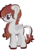 Size: 750x1066 | Tagged: safe, artist:chaoscy, artist:pegasski, oc, oc only, oc:blazed sky, demon, demon pony, original species, pony, g4, base used, female, horns, mare, simple background, solo, transparent background