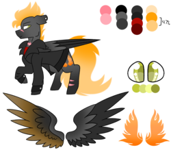 Size: 4500x4000 | Tagged: safe, artist:crazysketch101, oc, oc only, oc:ashton burnside, pegasus, pony, colored wings, colored wingtips, gradient tail, gradient wings, reference sheet, scar, simple background, solo, transparent background, wings