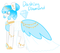 Size: 3188x2821 | Tagged: safe, artist:crazysketch101, oc, oc only, oc:dashing diamond, earth pony, pony, clothes, dress, ear piercing, earring, female, high res, jewelry, piercing, simple background, solo, transparent background
