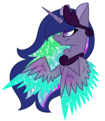 Size: 2605x3000 | Tagged: safe, artist:crazysketch101, oc, oc only, alicorn, pony, alicorn oc, colored wings, colored wingtips, commission, high res, simple background, solo, transparent background