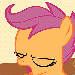 Size: 240x240 | Tagged: safe, screencap, scootaloo, pegasus, pony, g4, animated, female, filly, foal, gasp, gif, open mouth, solo