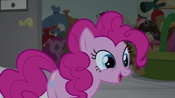 Size: 1920x1080 | Tagged: safe, screencap, pinkie pie, earth pony, pony, g4, the last laugh, female, mare, solo