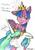 Size: 1624x2328 | Tagged: safe, artist:victoria-luna, princess celestia, twilight sparkle, alicorn, pony, g4, angry, blushing, cheek fluff, crown, drunk, drunk bubbles, drunk twilight, ear fluff, jewelry, new year, ponies riding ponies, regalia, riding, tongue out, traditional art, twilight riding celestia, twilight sparkle (alicorn), unamused