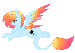 Size: 4500x3224 | Tagged: safe, artist:crazysketch101, oc, oc:crazy looncrest, pegasus, pony, female, leonine tail, looking at you, simple background, solo, transparent background