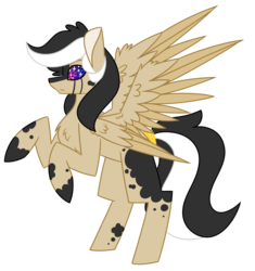 Size: 2748x2919 | Tagged: safe, artist:crazysketch101, oc, pegasus, pony, commission, four wings, high res, multiple wings, simple background, solo, transparent background, wings