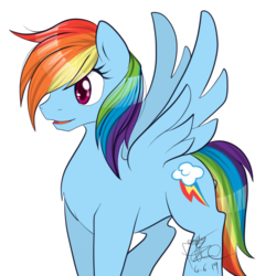 Size: 1000x1000 | Tagged: safe, artist:emptyfaze, rainbow dash, pegasus, pony, g4, cutie mark, female, mare, open mouth, simple background, solo, transparent background