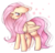 Size: 922x883 | Tagged: safe, artist:melly-fox, fluttershy, pegasus, pony, g4, blushing, female, floppy ears, flower, mare, one eye closed, simple background, solo, tongue out, transparent background, wink