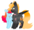 Size: 4500x4000 | Tagged: safe, artist:crazysketch101, oc, oc only, oc:ashton burnside, oc:crazy looncrest, pegasus, pony, duo, ship:burncrest, simple background, transparent background