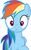 Size: 474x763 | Tagged: safe, artist:forgalorga, rainbow dash, pegasus, pony, g4, :<, confused, cute, female, looking at you, mare, simple background, solo, white background